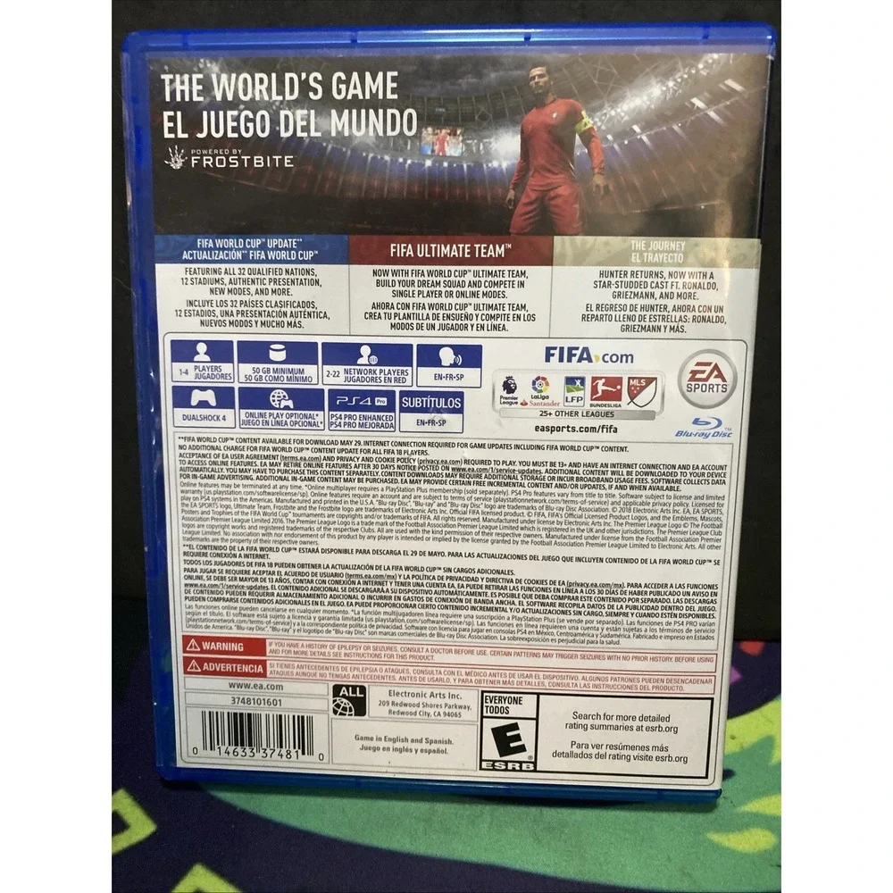 PS4 FIFA 18 (PlayStation 4) World Cup 2018 Update Variant Tested CIB